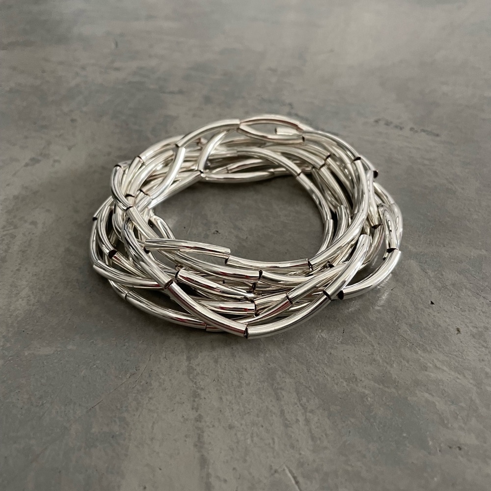 NWT Infinity Silver Plated Extra Long Layering Necklace or Bracelet